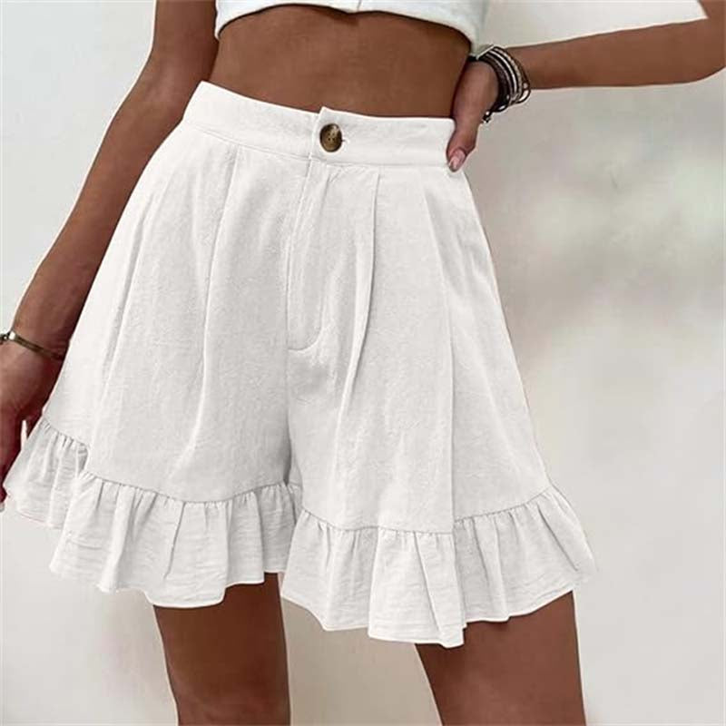 Kersha | Flowy Ruffle Hem Shorts