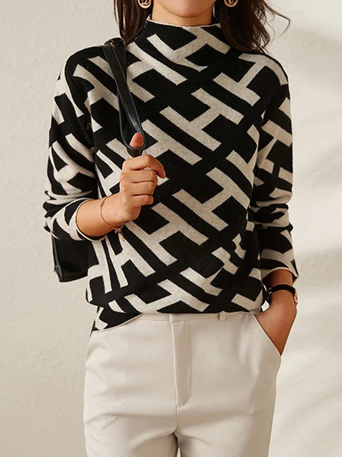 Aira | Slim Fit Turtleneck Blouse