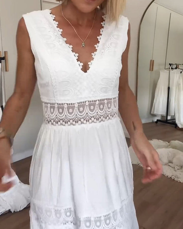 Kali | Lace V-Neck Cami Dress