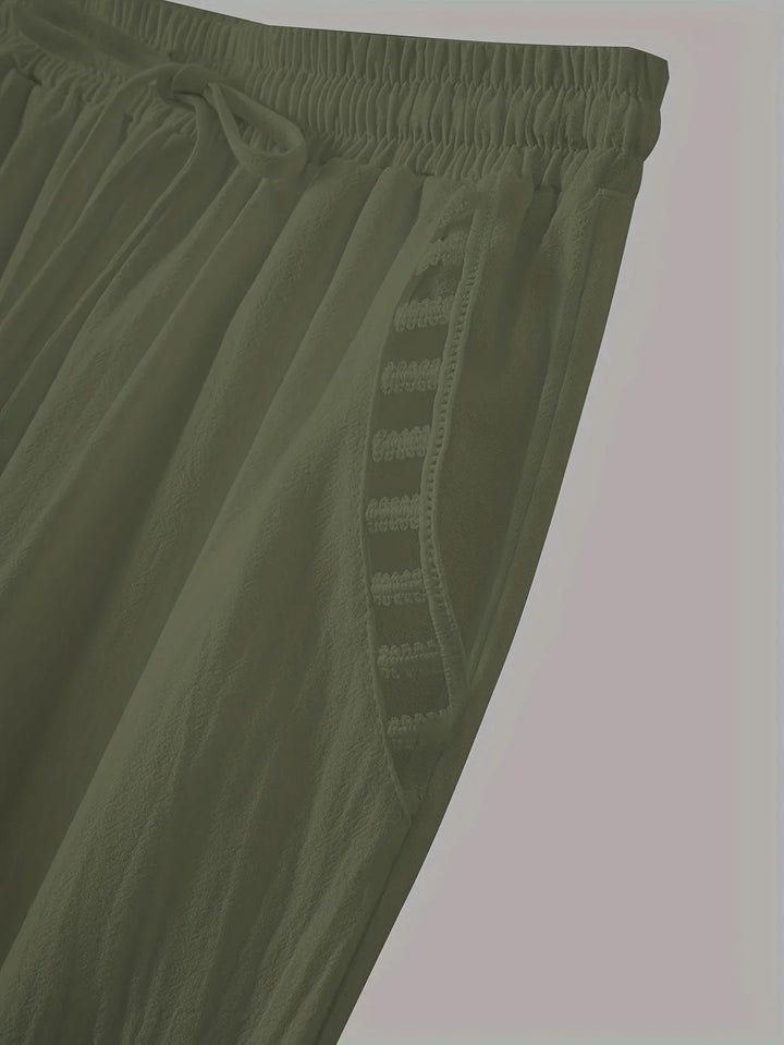 Hazel | Hollow Out Trim Pants