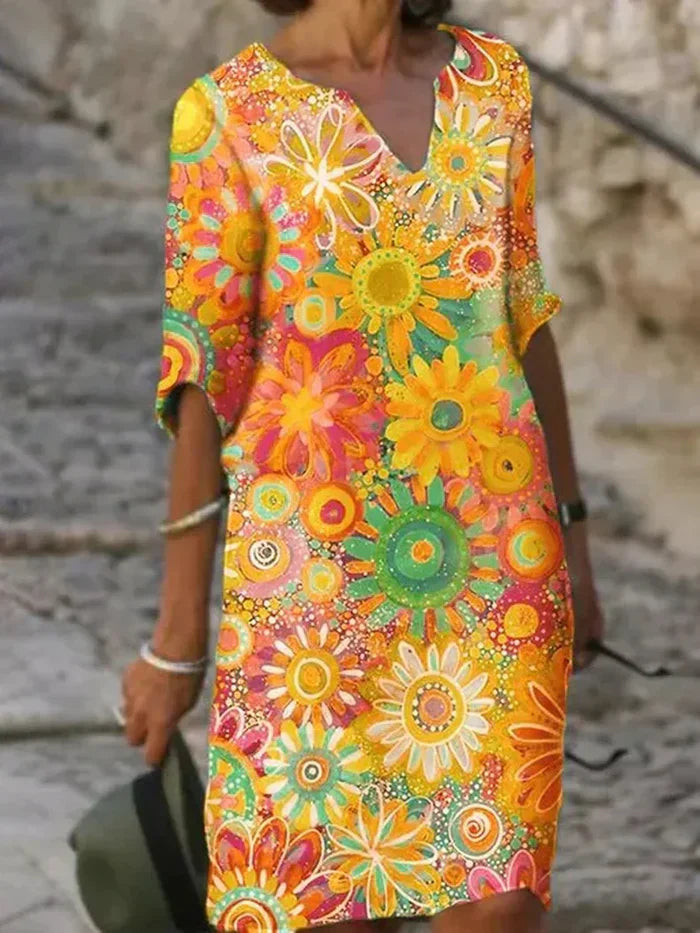 Betty | Colorful Floral Dress