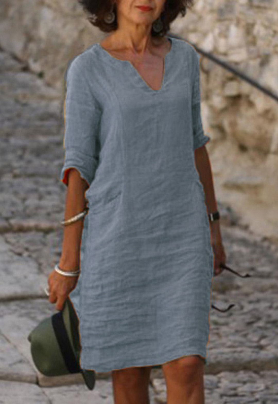 Elsa | Flattering V-Neck Dress
