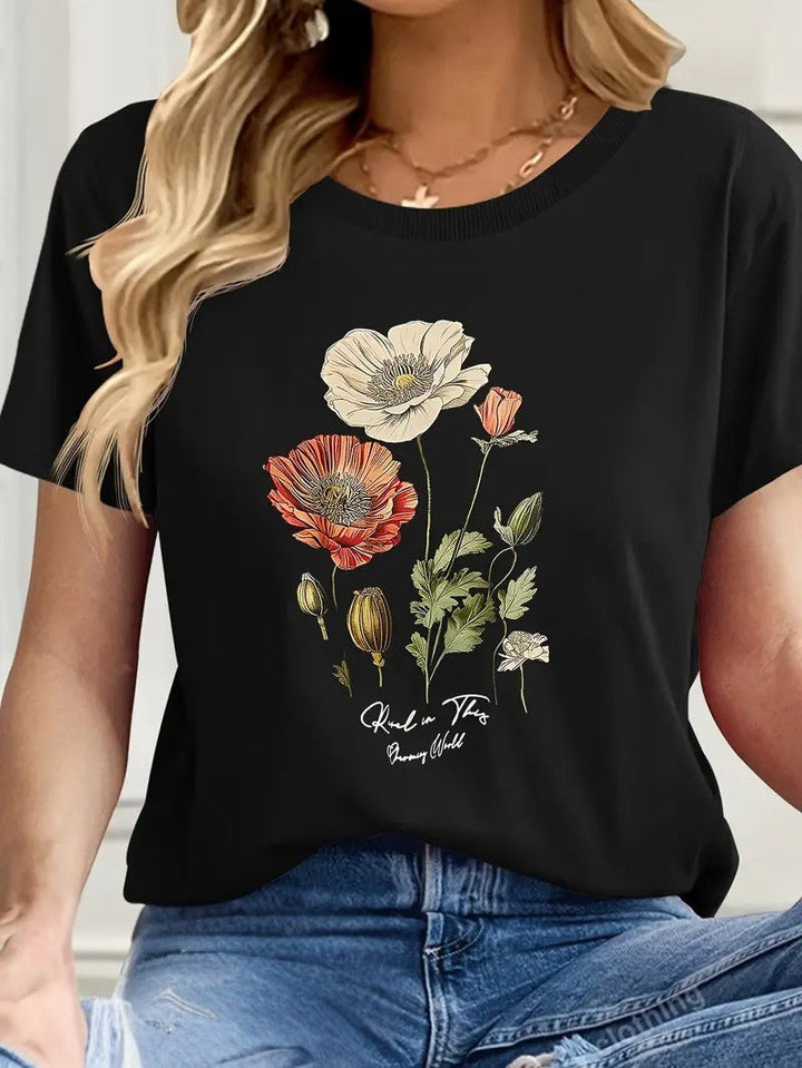 Aimee | Floral Print Tee