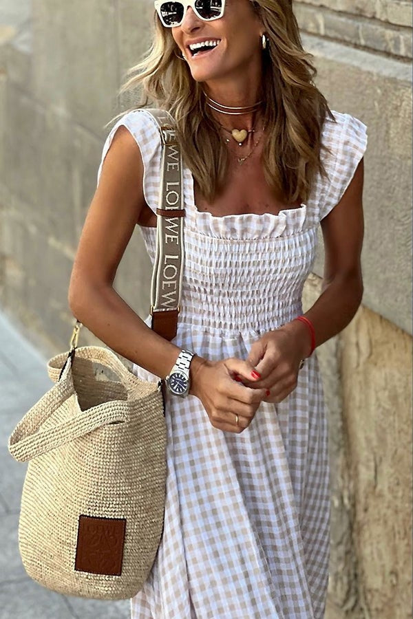Gracie | Elegant Plaid Summer Dress