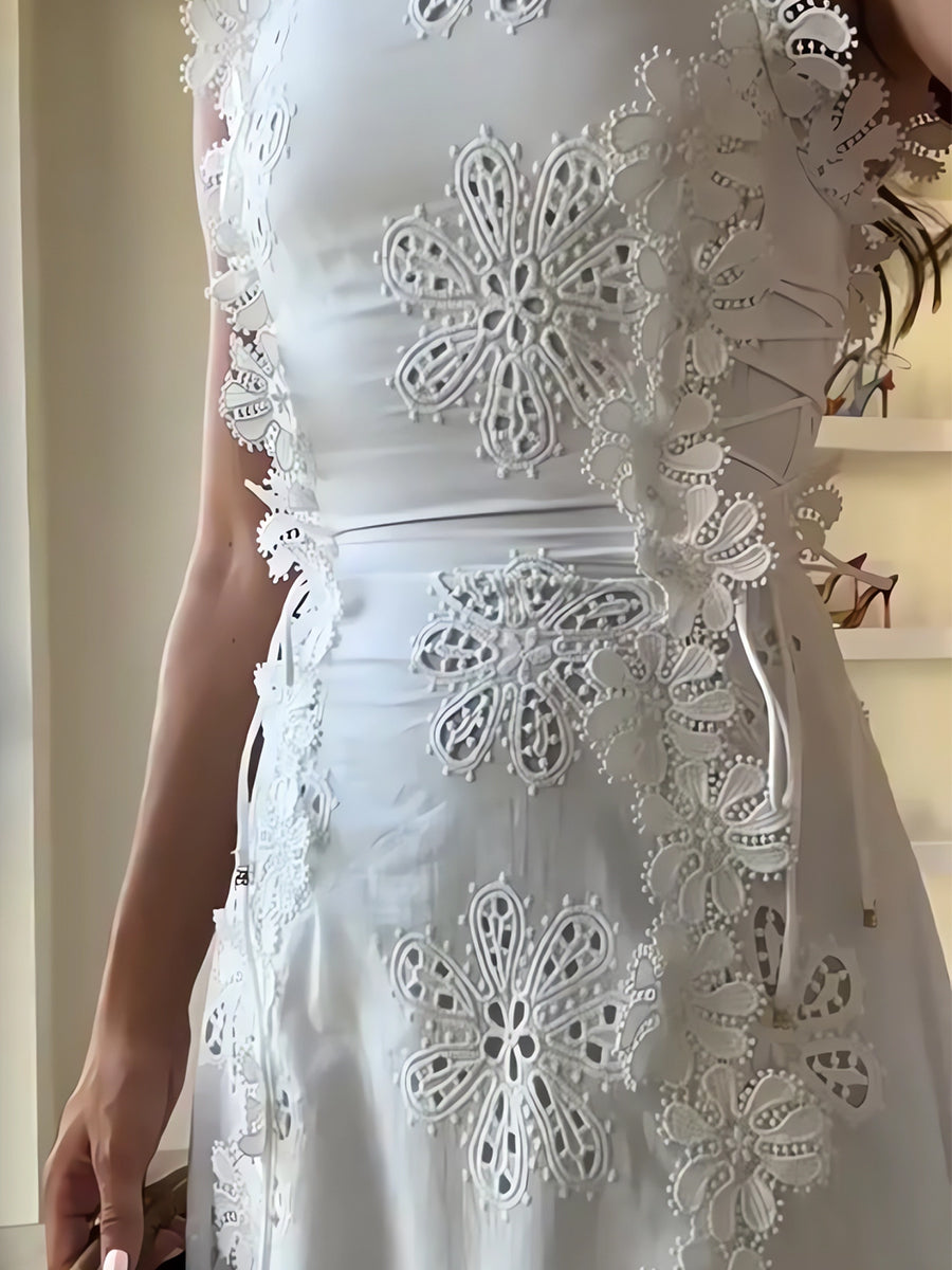 Janella | Tie-Strap Maxi Dress