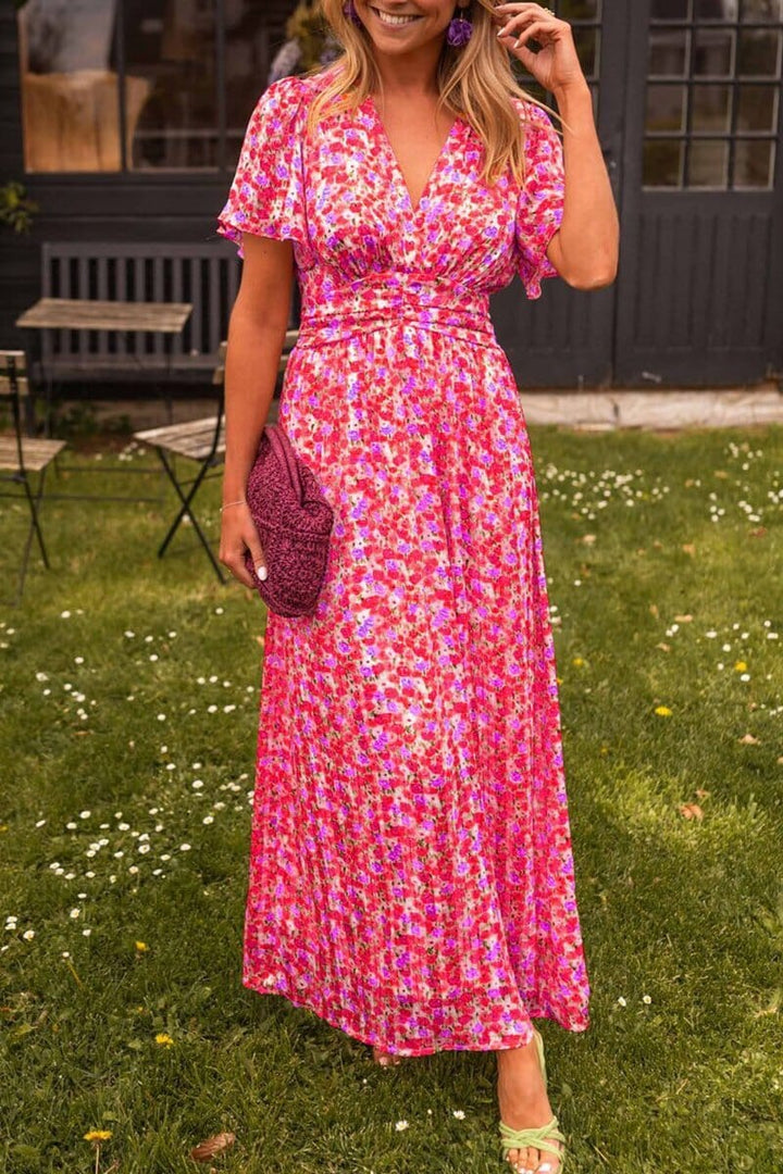 Xenita | Elegant V-Neck Maxi Dress