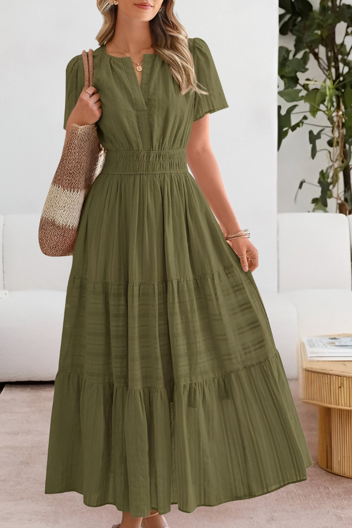 Inah | Short Sleeve Flowy Dress