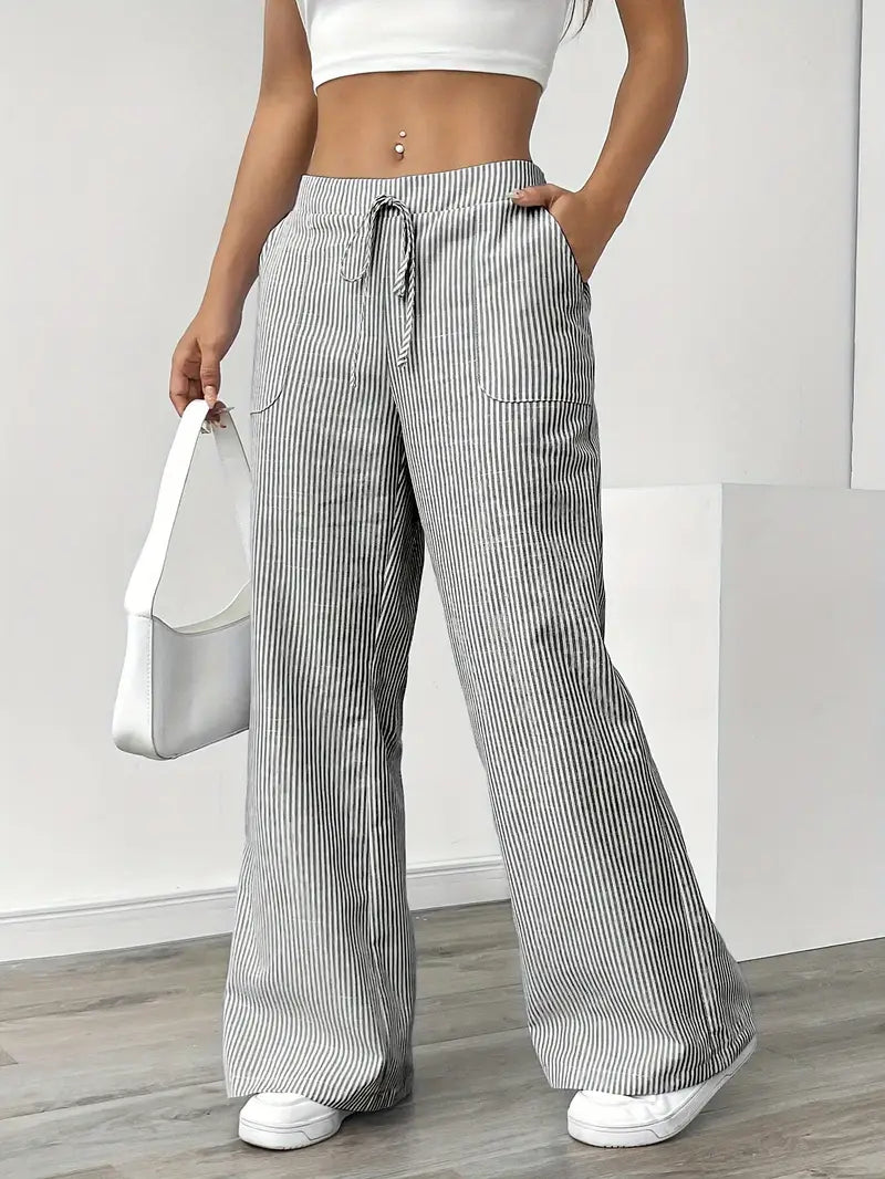 Niki | Vertical Stripe Pants