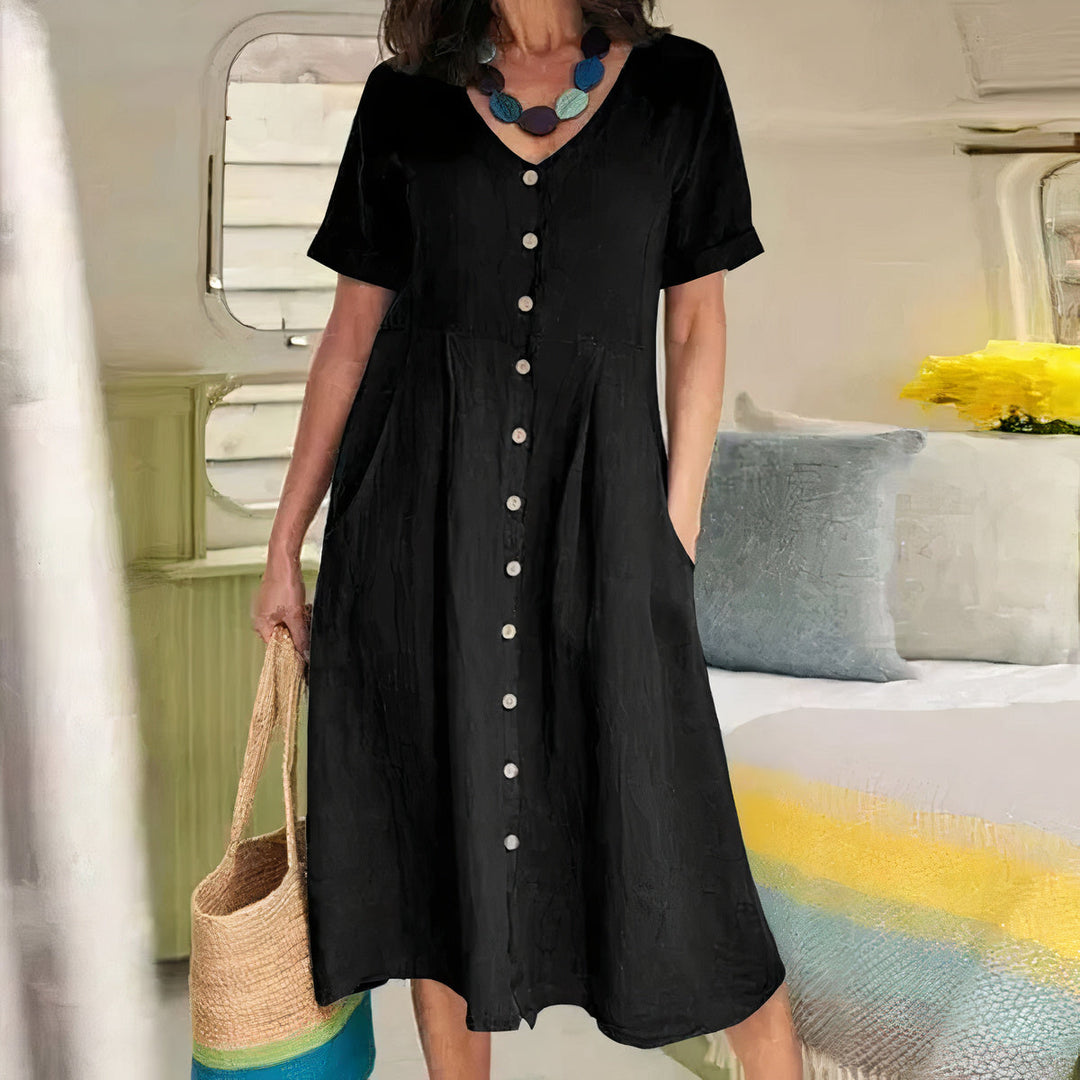 Alice | Effortless Buttoned Dress
