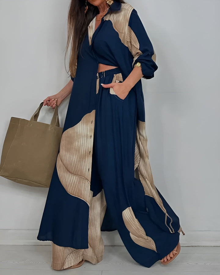 Cassandra | Elegant Wide-Leg Set