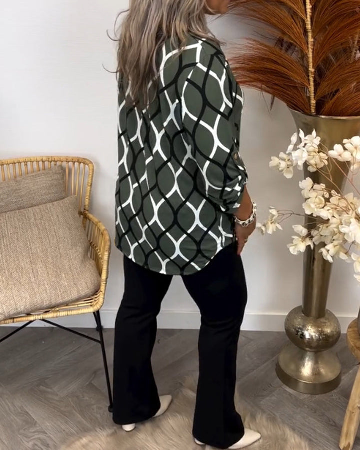 Jenny | Printed Elegant Blouse