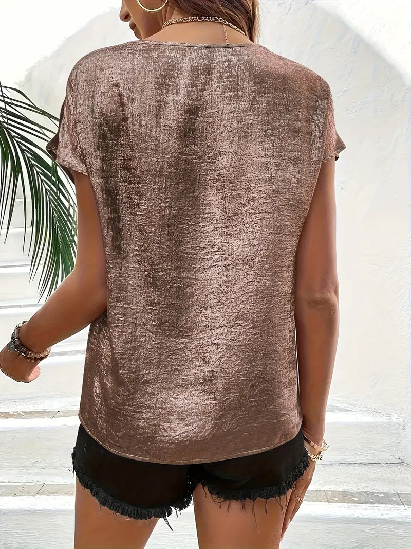 Jessel | Elegant V-Neck Blouse