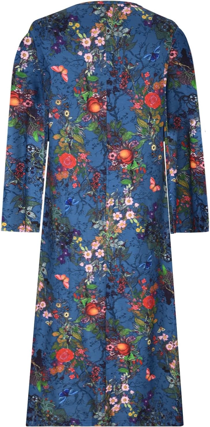 Kyla | Butterfly Print Long Dress
