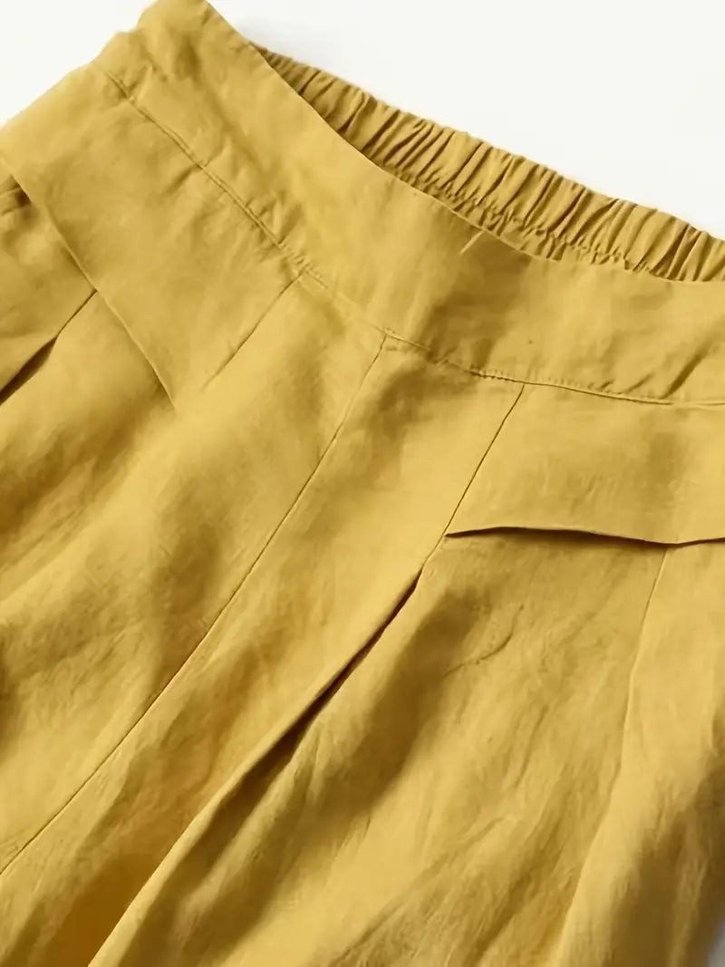 Janelle | Wide Leg Solid Pants