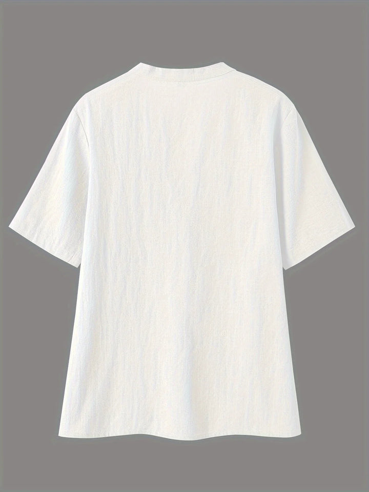 Jocelyne | Button Detail V-Neck Blouse