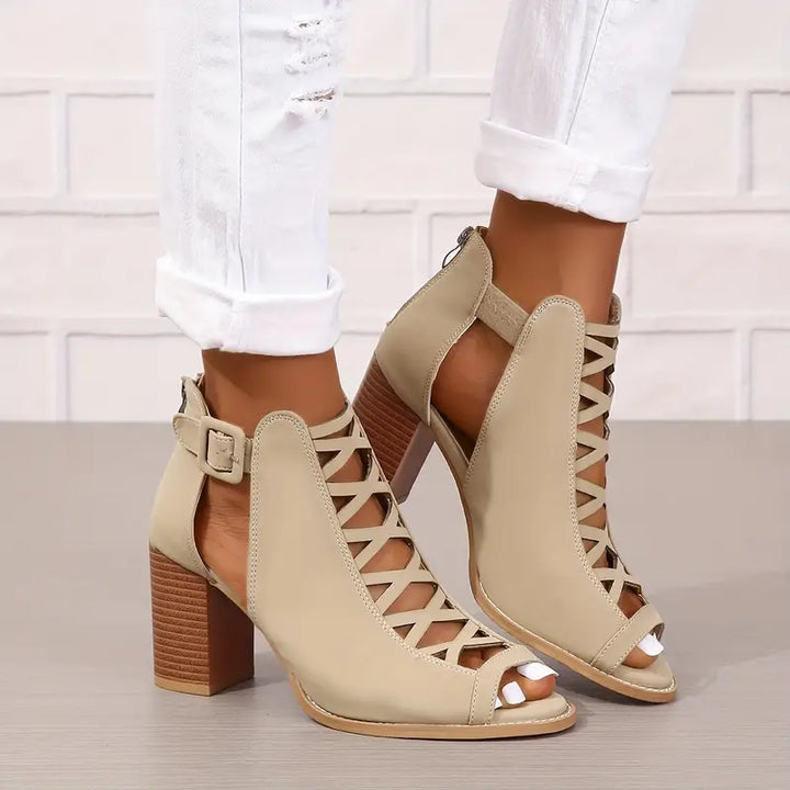 Ryza | Elegant Chunky Heel Sandals