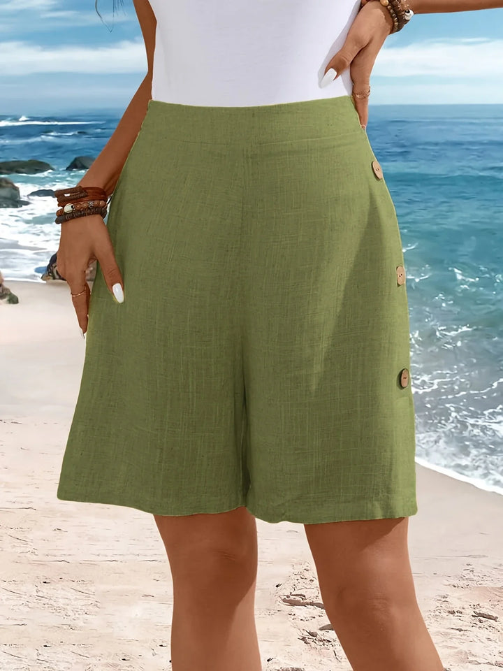 Fenella | Side-Button Shorts