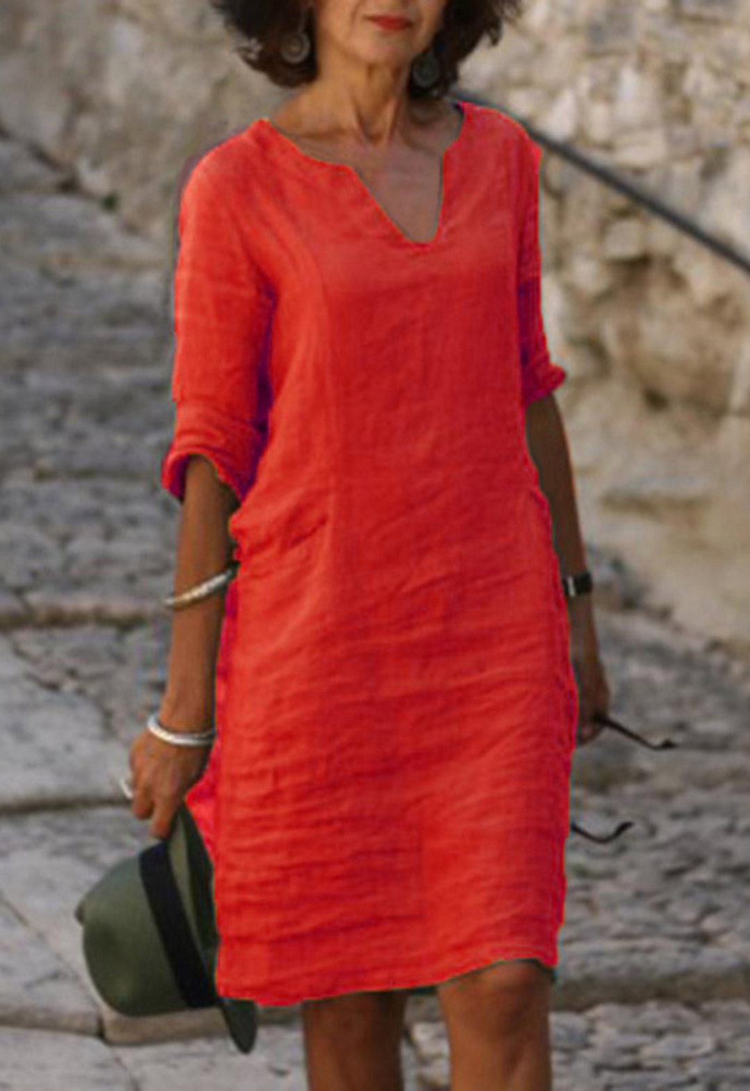 Elsa | Flattering V-Neck Dress