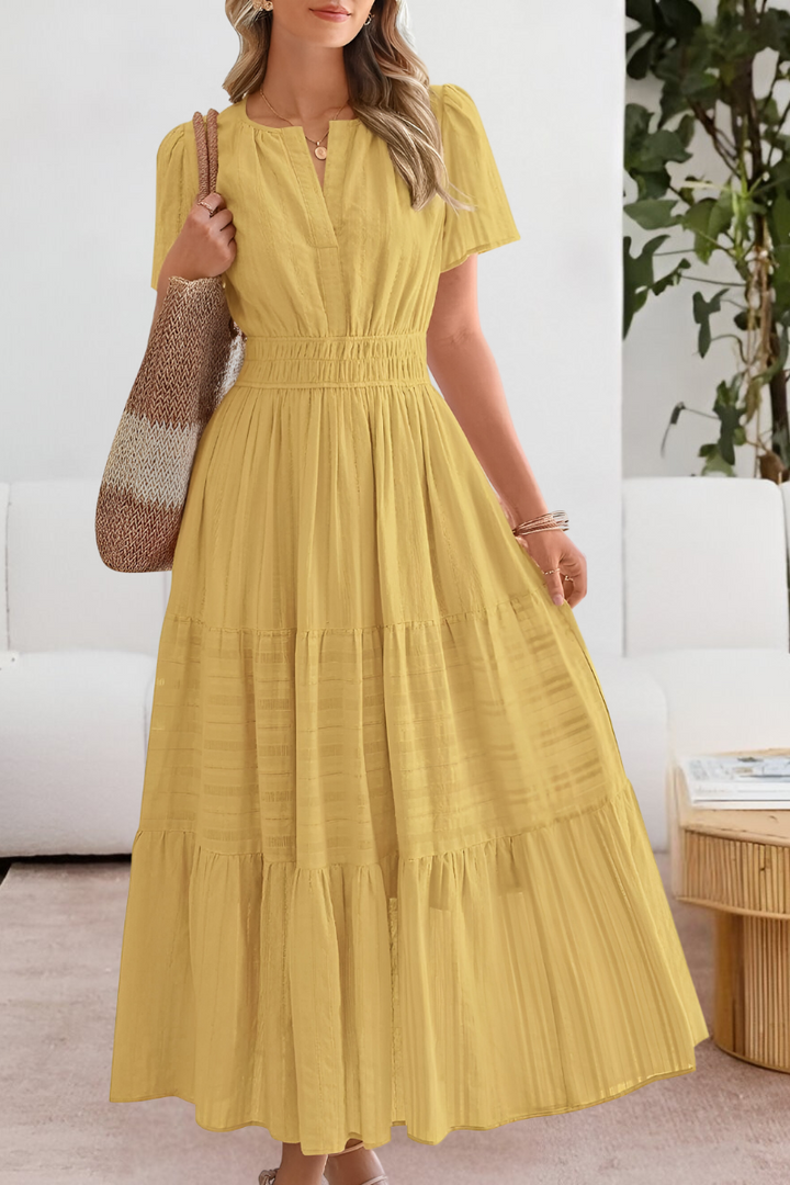 Inah | Short Sleeve Flowy Dress