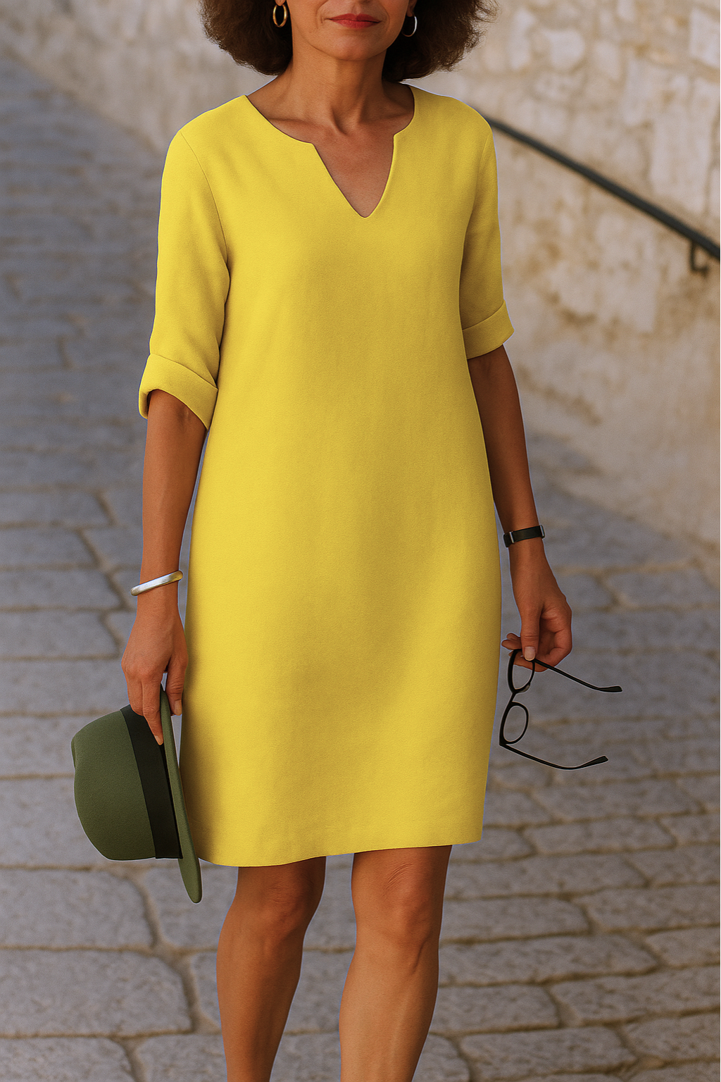 Elsa | Flattering V-Neck Dress
