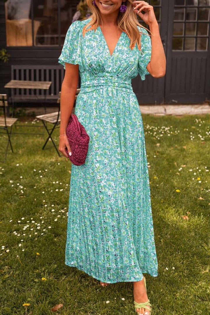 Xenita | Elegant V-Neck Maxi Dress