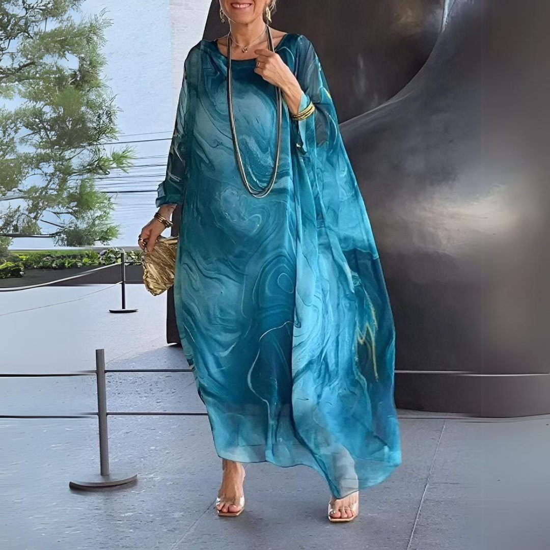 Loreine | Charming Silk Chiffon Dress