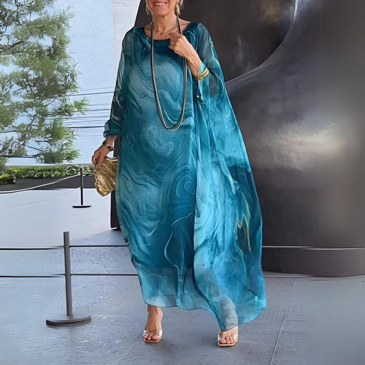 Loreine | Charming Silk Chiffon Dress