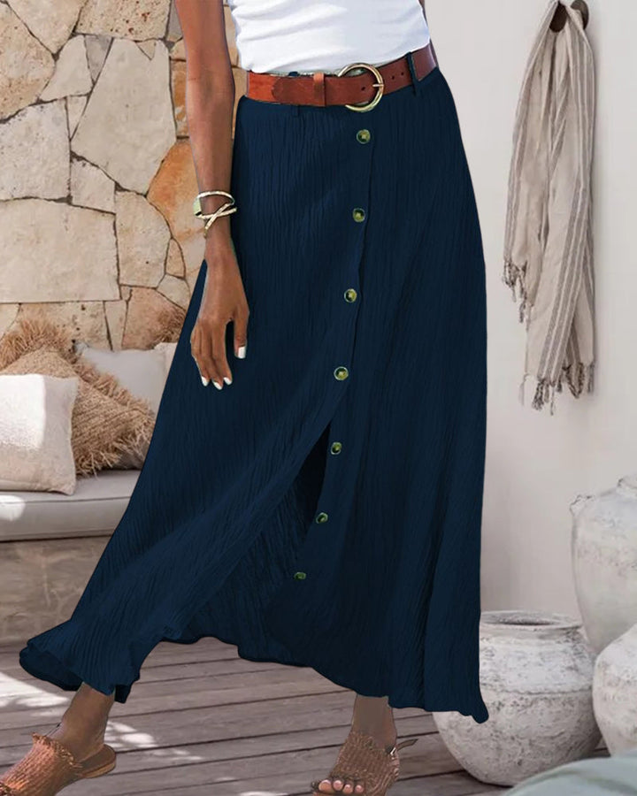 Sydney | Flowy Buttoned Skirt
