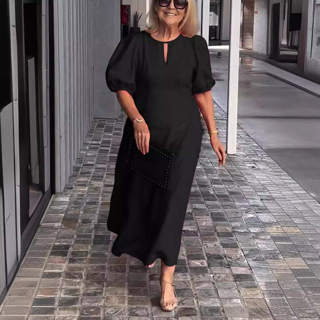 Melanie | Elegant Puff-Sleeve Dress