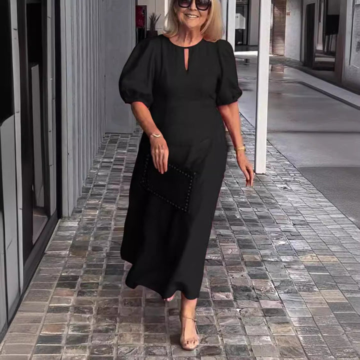 Melanie | Elegant Puff-Sleeve Dress