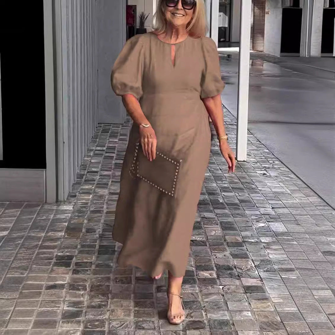 Melanie | Elegant Puff-Sleeve Dress