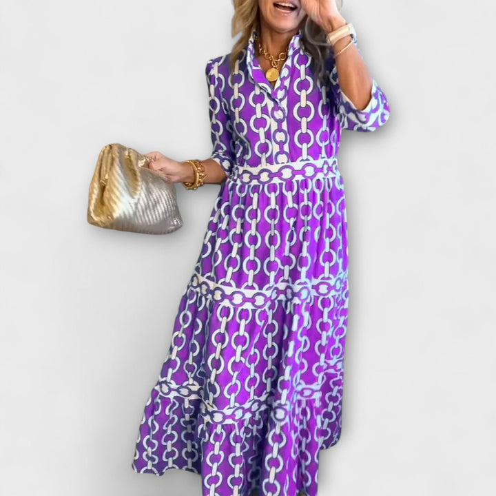 Klarisse | Chain Print Midi Dress