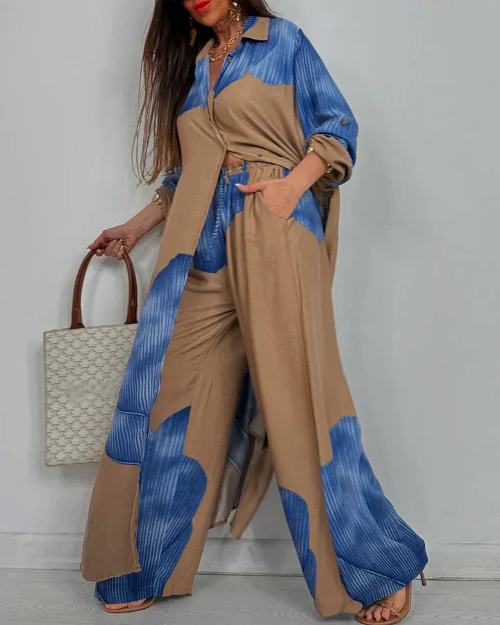 Cassandra | Elegant Wide-Leg Set
