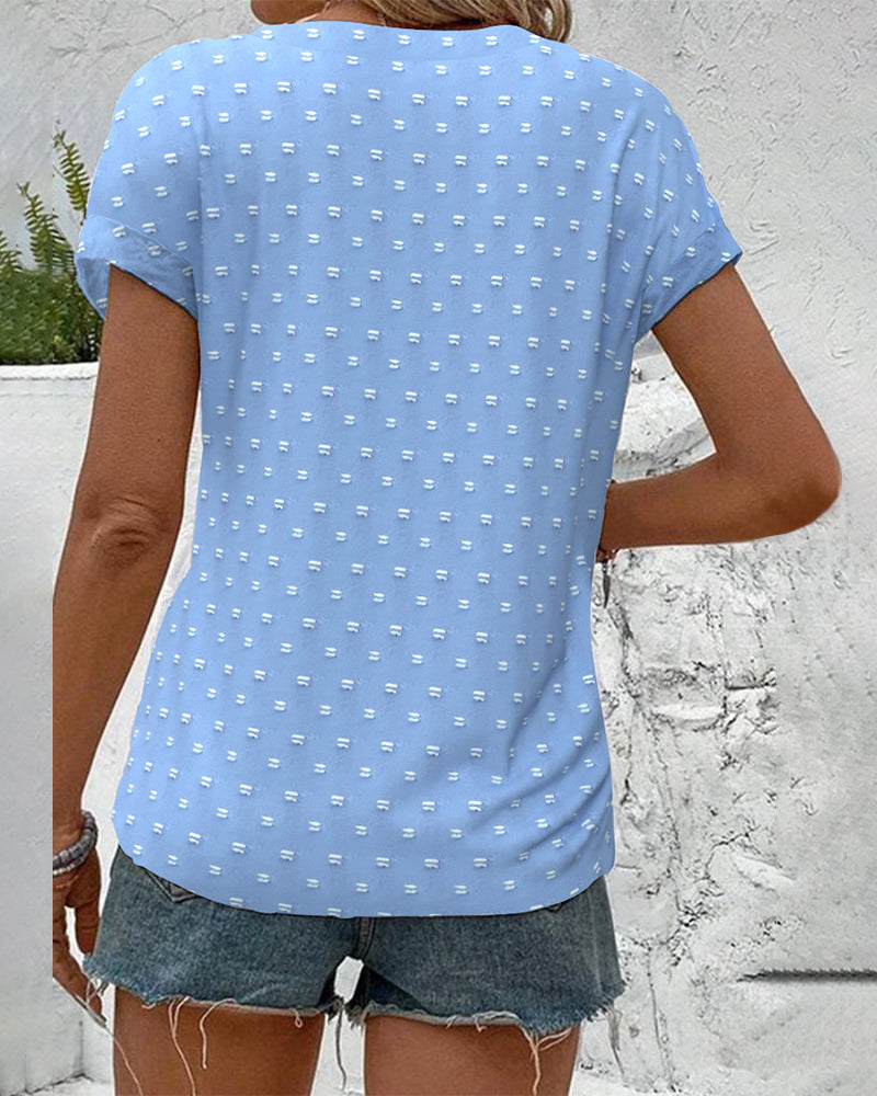 Nina | Button Down V-Neck Shirt