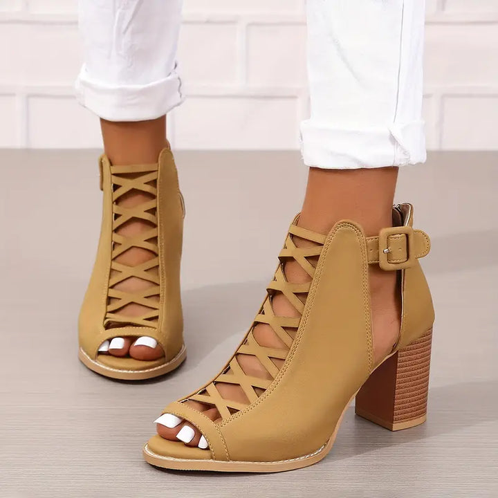 Ryza | Elegant Chunky Heel Sandals