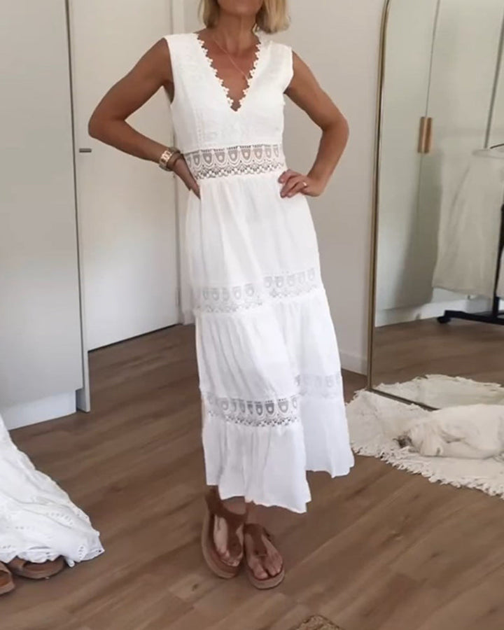 Kali | Lace V-Neck Cami Dress