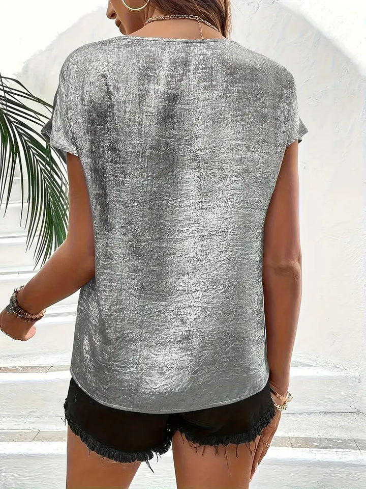 Jessel | Elegant V-Neck Blouse