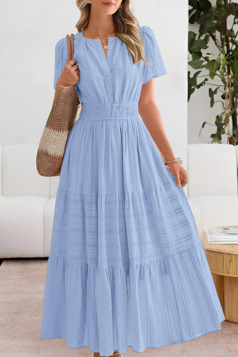 Inah | Short Sleeve Flowy Dress