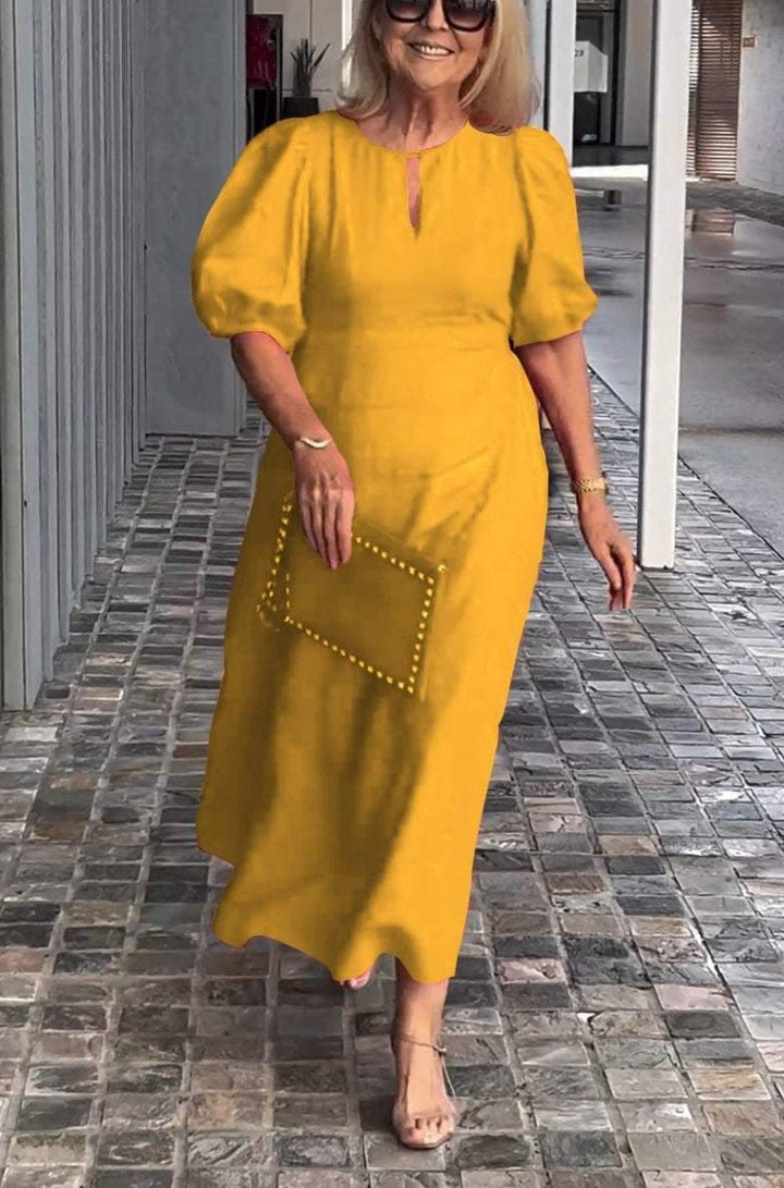 Melanie | Elegant Puff-Sleeve Dress
