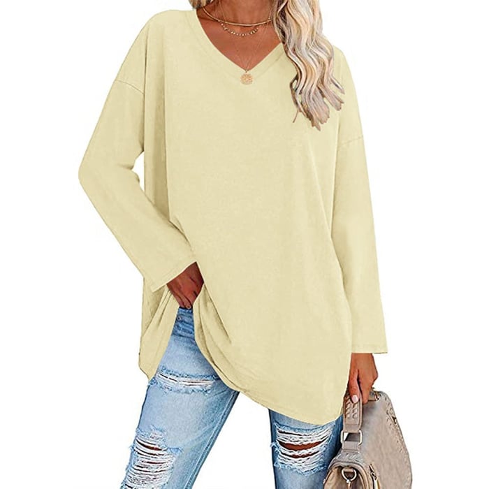 Shireen | V-Neck Long Sleeve Top