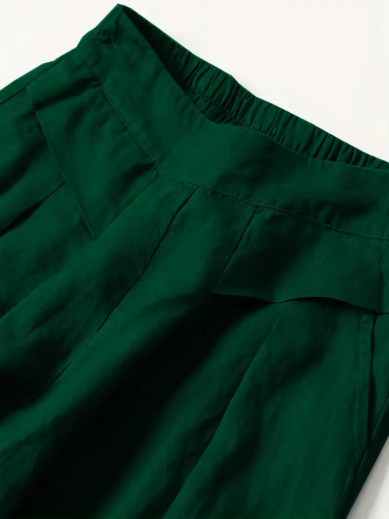 Janelle | Wide Leg Solid Pants