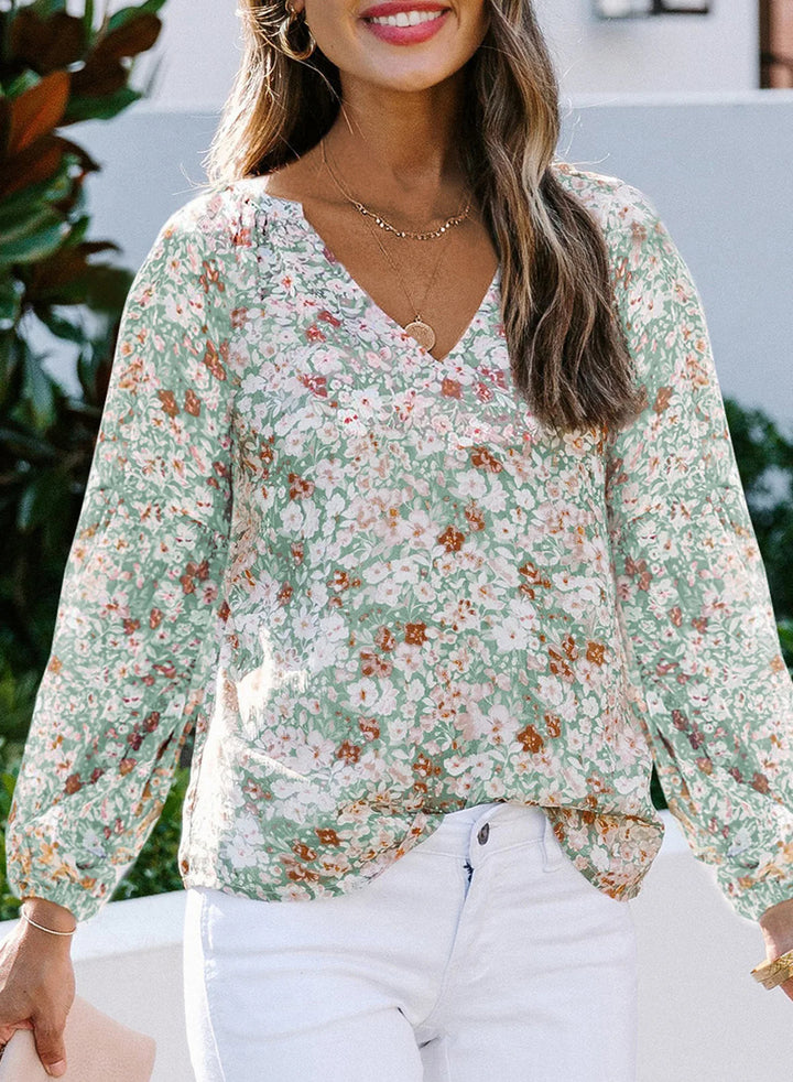 Lanaya | Long Sleeve Floral Blouse