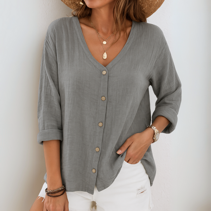 Joan | Relaxed Button-Up Blouse