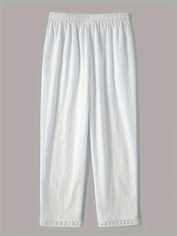 Hazel | Hollow Out Trim Pants