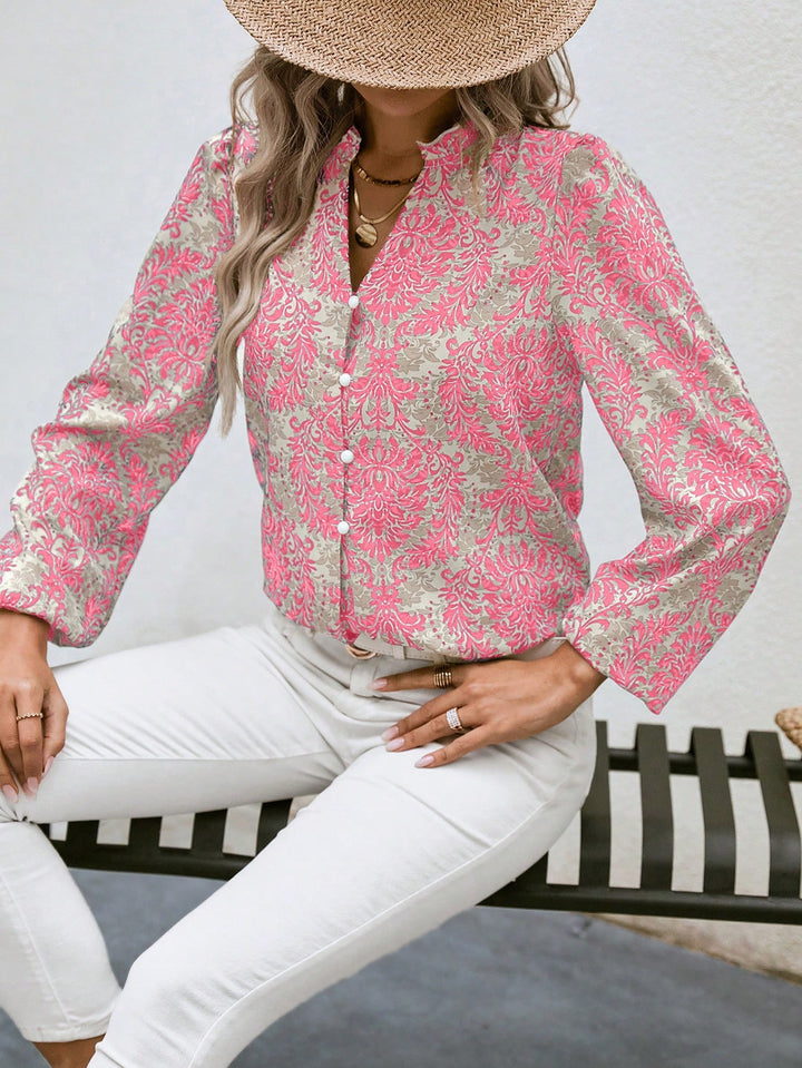 Joyce | Elegant V-Neck Blouse