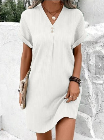 LEVI  | V-neck Spring Dress
