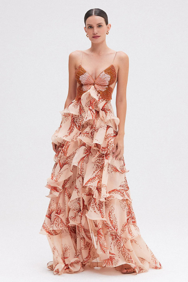 Valerna | Ruffle Flowy Dress