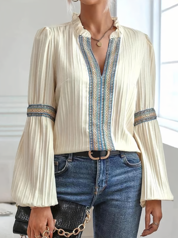 Barbie | Luxurious V-Neck Blouse