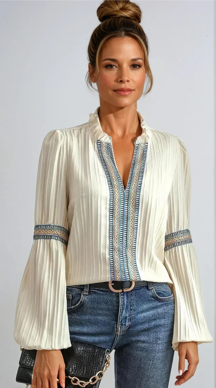 Barbie | Luxurious V-Neck Blouse