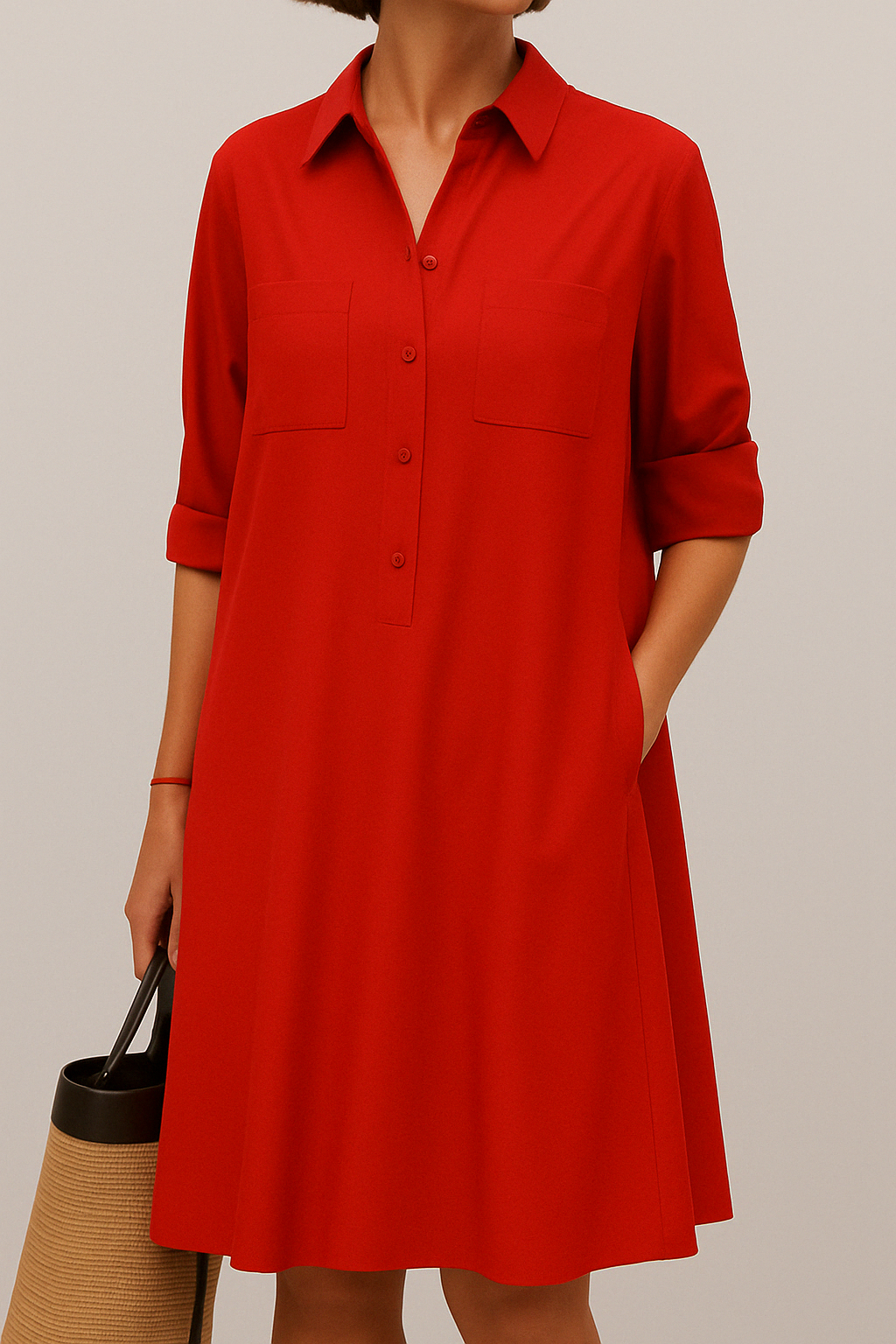Aylani | Elegant Long Sleeve Dress With Pocket